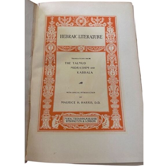 Hebraic Literature Translations From The Talmud Midrashim And Kabbala Hardcover - Picture 7 of 16